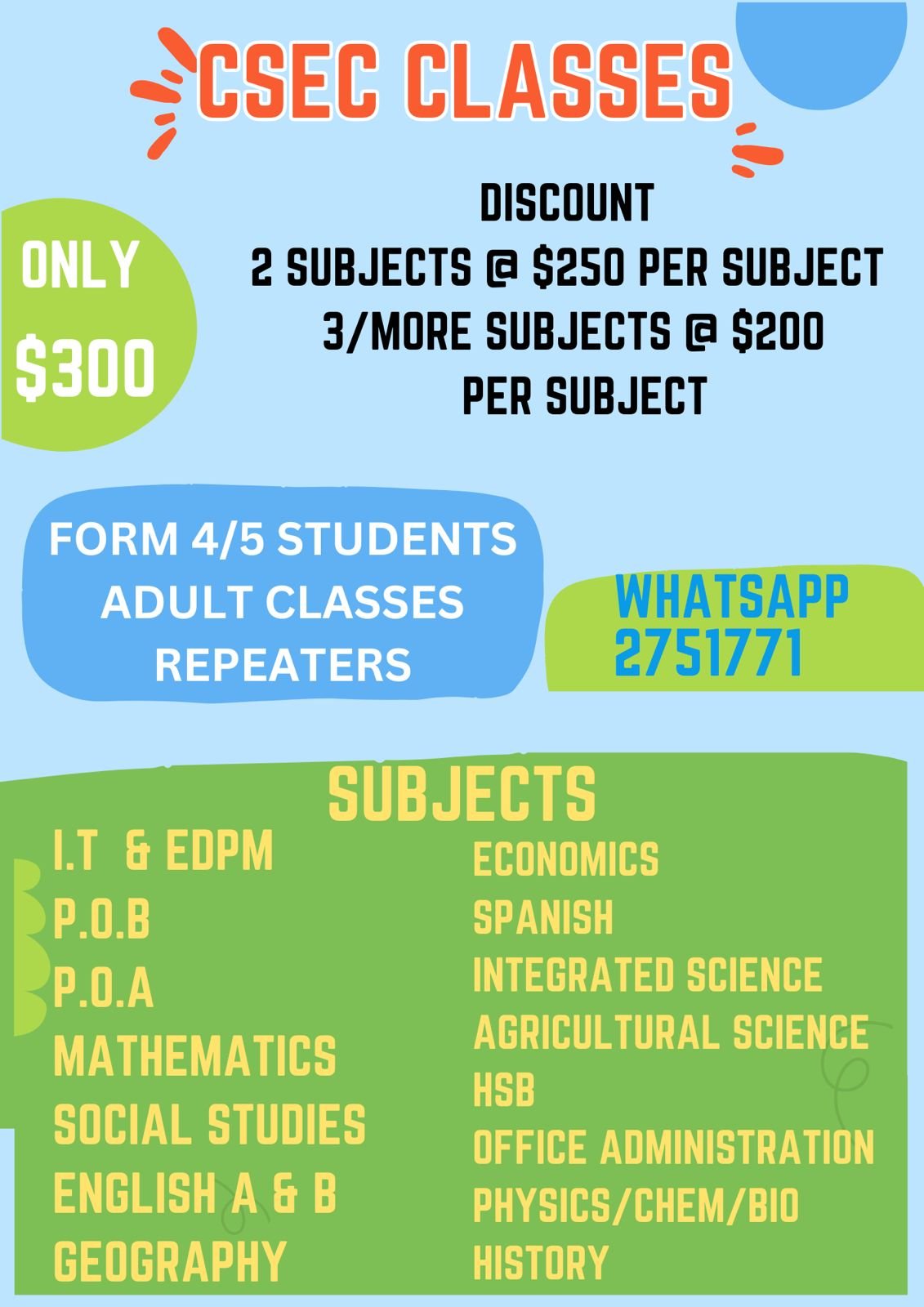 Csec Lessons - WukCaribbean